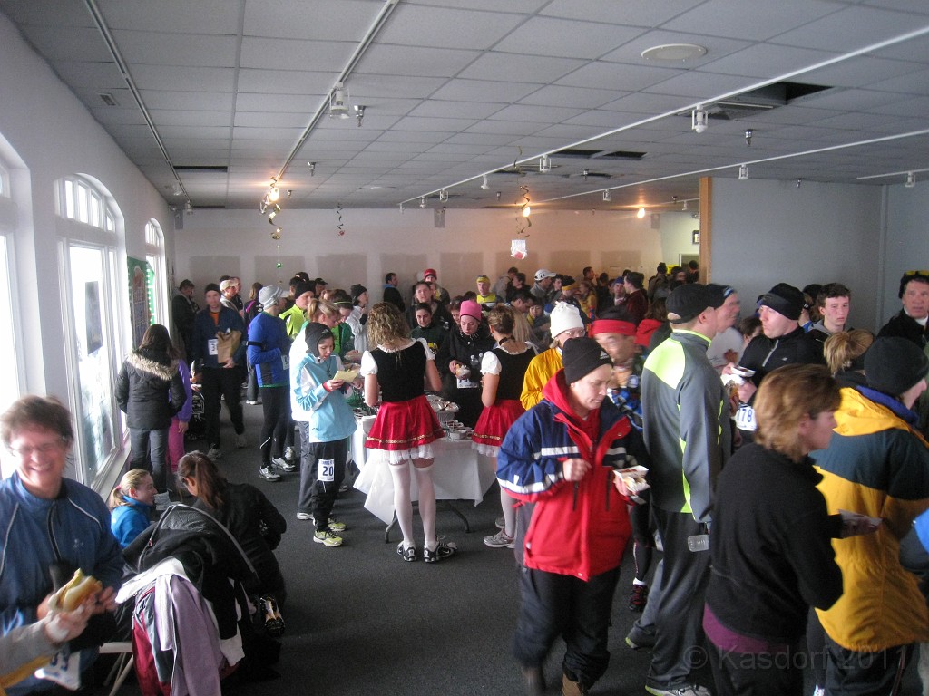 Super 5k 2011 030.jpg - The 2011 Super Bowl Sunday "Super 5K" race was held on February 6, 2011. Brisk 25 degrees F weather. Hot dogs after, but no beer.